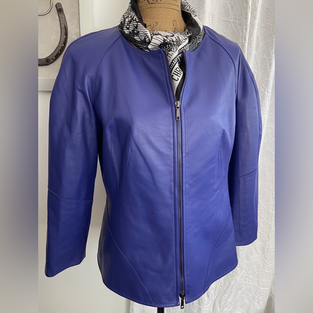 Lafayette 148 Leather Jacket - Size 12